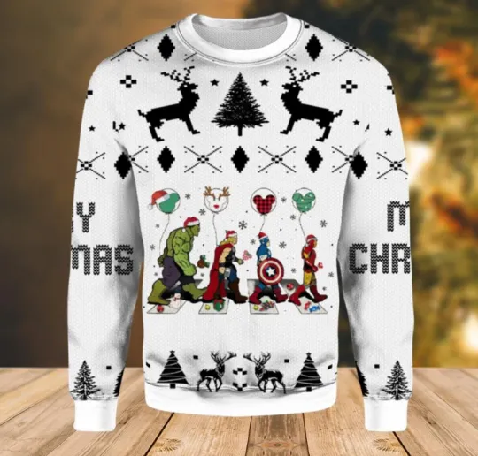 Discover Avengers Superhero Christmas Ugly Sweater