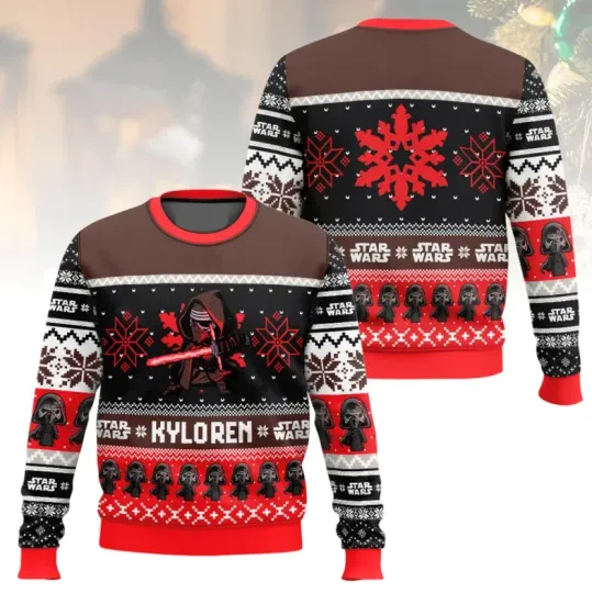 Discover Star Wars Christmas Ugly Sweater, Kylo Ren Holiday Sweater