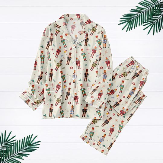 Nutcracker Ballet Pajamas Set, Christmas Pajamas, Christmas Nutcracker Xmas Pajamas, Nutcracker Pajamas, Cozy Season Pjs