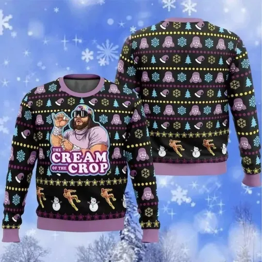 Discover The Cream Of The Crop 3D Ugly Christmas Sweater Men