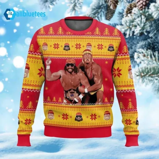 Mega Powers Macho Man And Hulk Hogan Ugly Sweater
