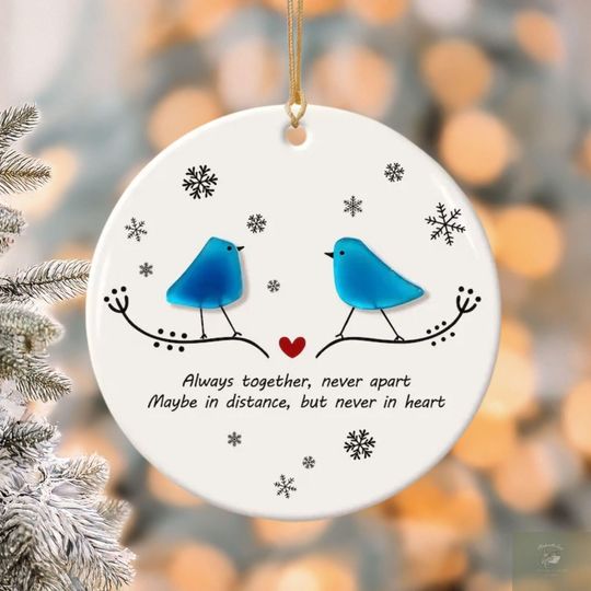 Discover Friendship Ceramic Christmas Ornament, Timeless Friendship Keepsake, Best Friend Christmas Gifts