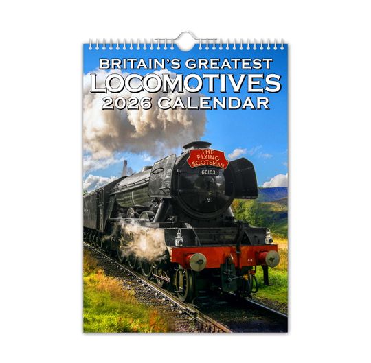 Discover Britain's Greatest Locomotives 2026 Wall Calendar