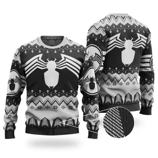 Marvel Venom Logo Ugly Christmas Sweater