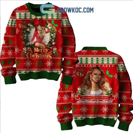 Discover Mariah Carey Merry Christmas Ugly Sweater