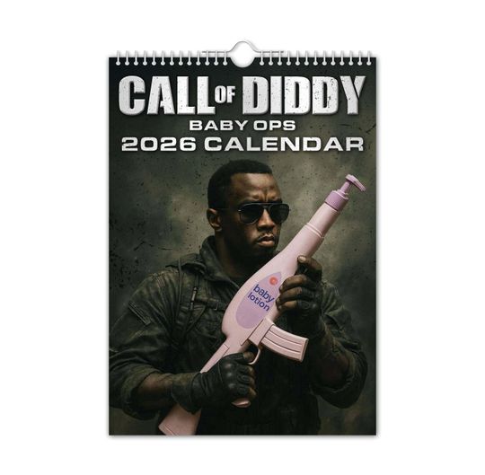 Discover Call of Diddy 2026 Vertical Wall Calendar - Funny Quirky Holiday Gift
