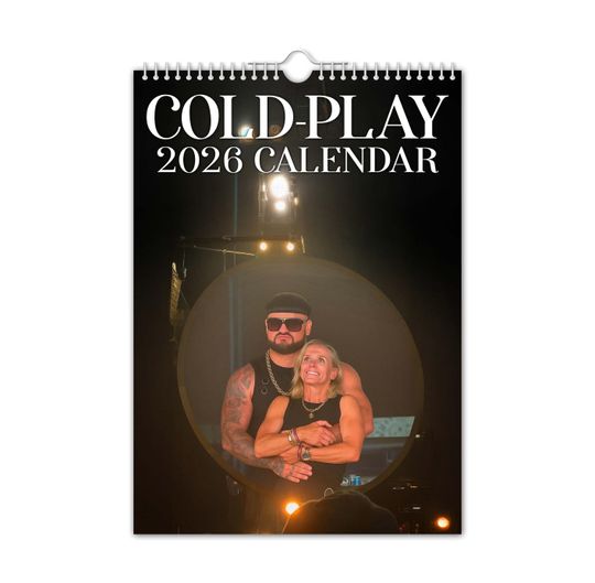 Discover Cold-Play 2026 Wall Calendar - Quirky Christmas Birthday Gift Idea