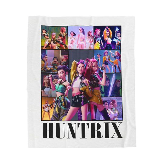 Discover Kpop Demond Hunters Blanket: Velveteen Plush Fleece Throw