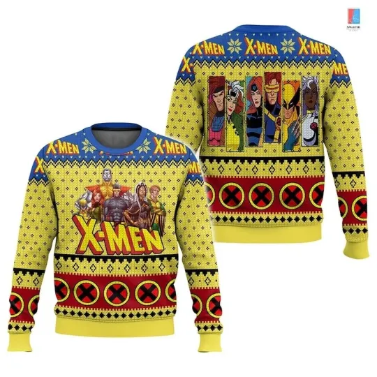 X-Men Ugly Christmas Sweater, X-Men Wolverine Christmas Sweater, Avengers Sweater