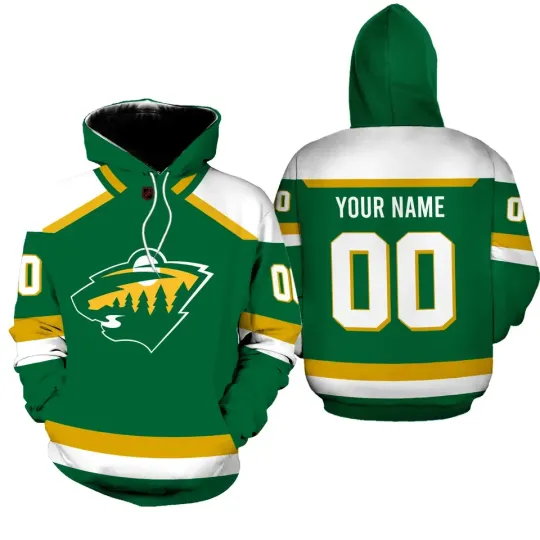 Discover Personalized Minnesotaa Wild Hoodie , unisex adults S-5XL