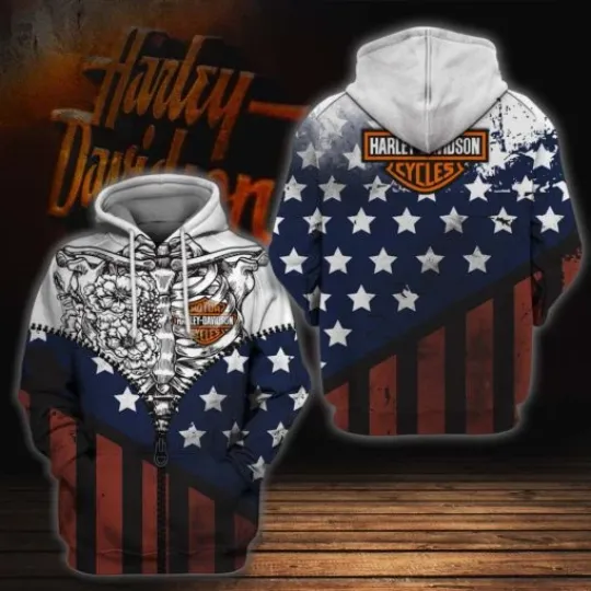 Discover Harley Racing Davidson 3D Hoodie for Men and Women