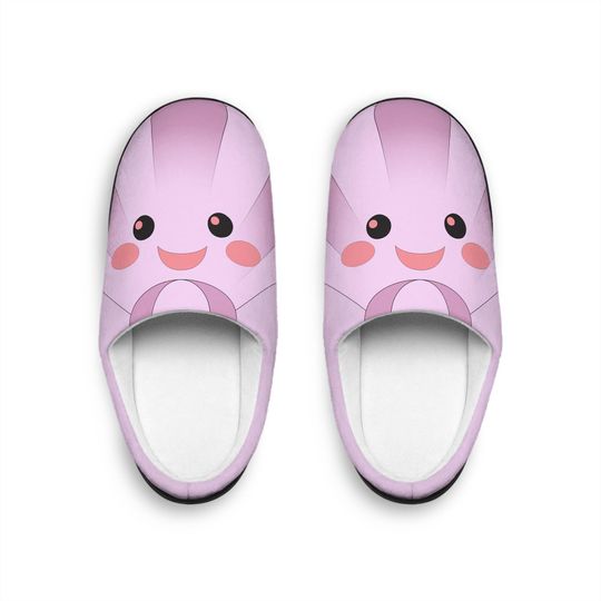 Discover Kawaii Shell Slippers: Plush Fleece Bedroom Shoes