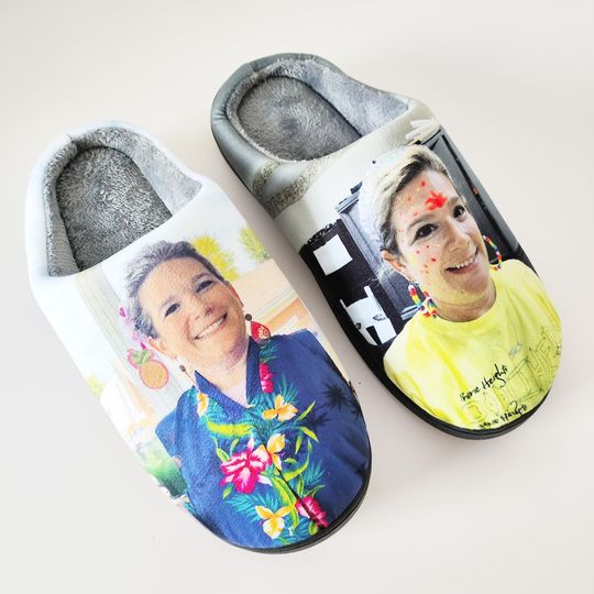 Discover Personalized Photo Slippers Custom Winter Slippers Indoor Shoes Gift for Dad Slippers for Christmas Gift Home Slipper Picture Custom Slipper