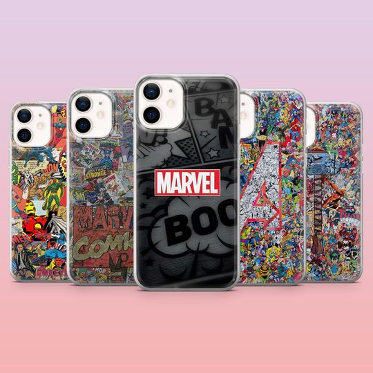 Marvel Avengers Comic Phone Case for iPhone 12-17Pro