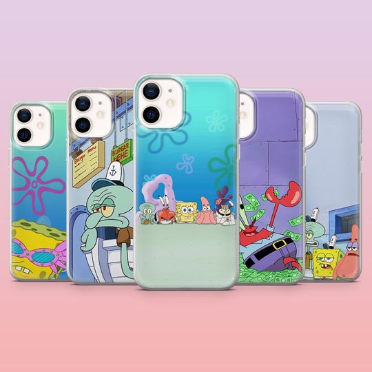 SpongeBob Bikini Bottom iPhone & Samsung Case with Mr. Krabs Design