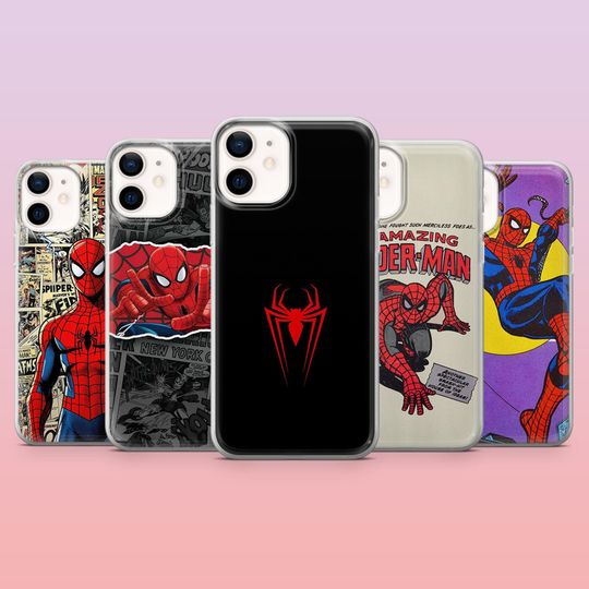 Spiderman Marvel Superhero Phone Case for iPhone 12-17 Pro