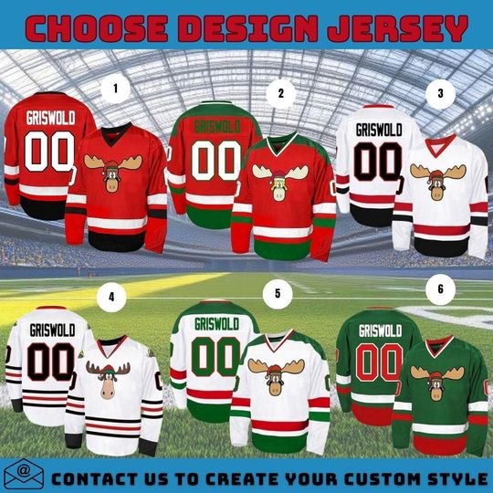 Discover All Stitched Jersey, Embroidery jersey, Personalized Griswold Mosee Christmas Hockey Jersey, Funny Xmas Sweater, Ugly Christmas Gift 2025
