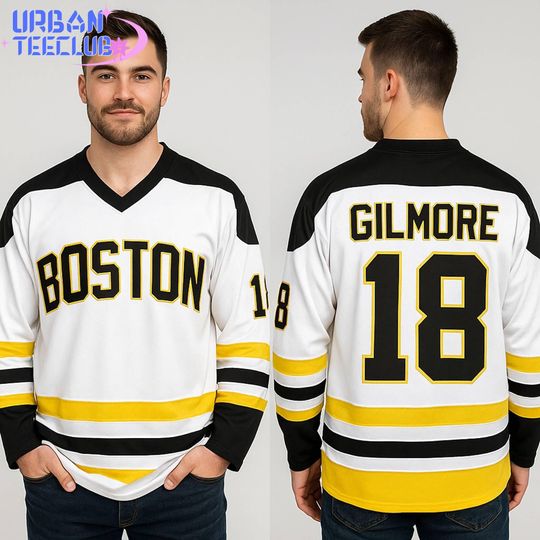 Personalized Boston Christmas Hockey Jersey, Happy Gilmore Funny Xmas 2025 Jersey, Christmas Holiday Team Shirt,  Xmas Party Family Matching