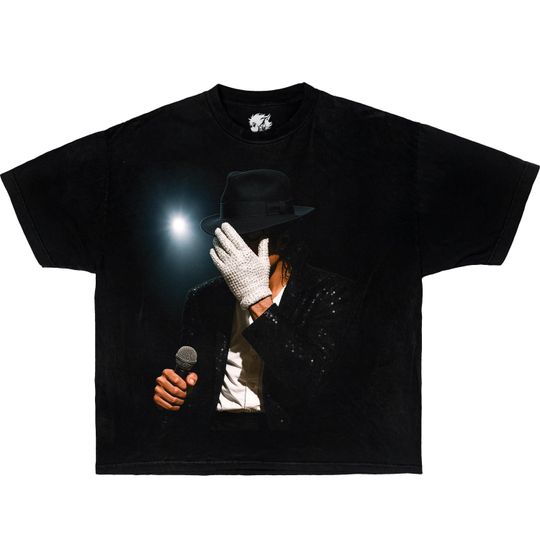 Discover MJ Glove Streetwear Boxy Tee Shirt, Unisex Y2K Shirts, opium shirt, graphic shirts, oversized shirts, Jackson, music, movie shirts, kids
