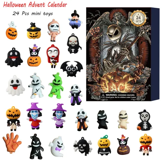 Discover 2025 Halloween Advent Calendar 24Pcs Halloween Horror Movie Figures Doll Toy Set