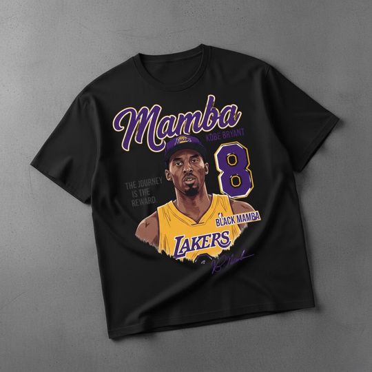 Discover Kobe Bryant Graphic T-Shirt Los Angeles Basketball 90s Retro Streetwear Black Mamba Vintage Tee