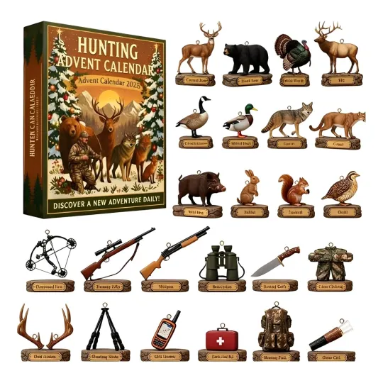 Discover Hunting Advent Calendar Christmas Countdown Advent Calendar Xmas Surprise Gift