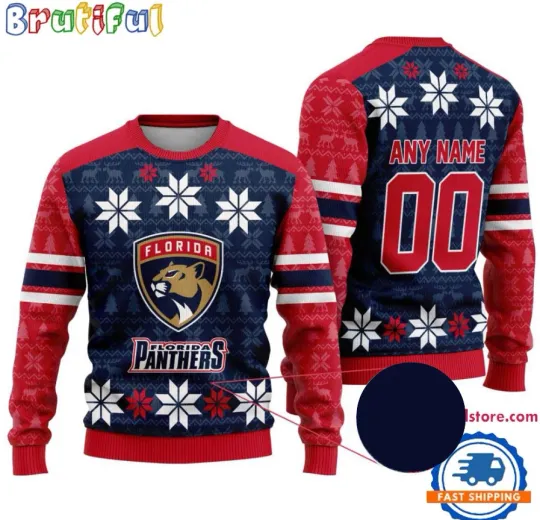 Discover Nhl Florida Panther Hockey Snow Christmas Ugly Sweater