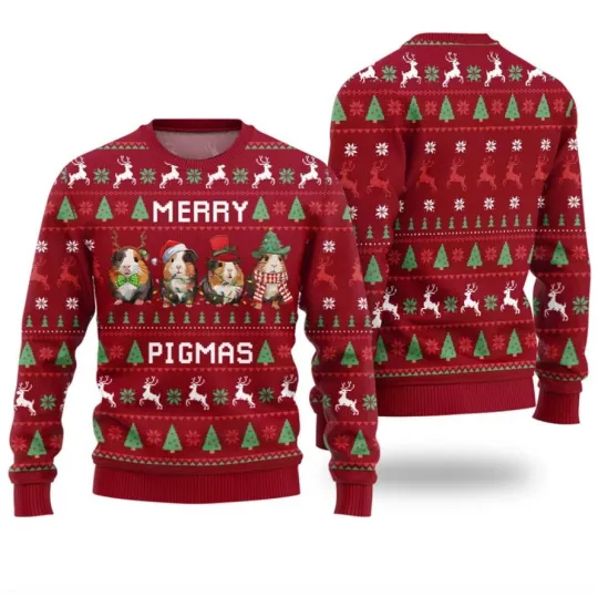 Discover Merry Pigmas Ugly Christmas Sweater