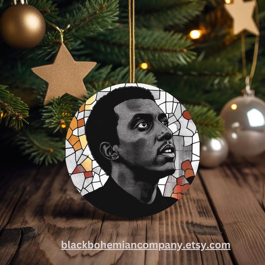 Discover Kwame Ture (Stokely Carmichael) Double-Sided Ceramic Ornament - Civil Rights Leader Decor