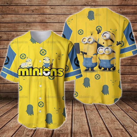 Discover Minions Baseball Jersey Shirt, Despicable Me Minions Baseball Shirts, Minions Lover Shirt