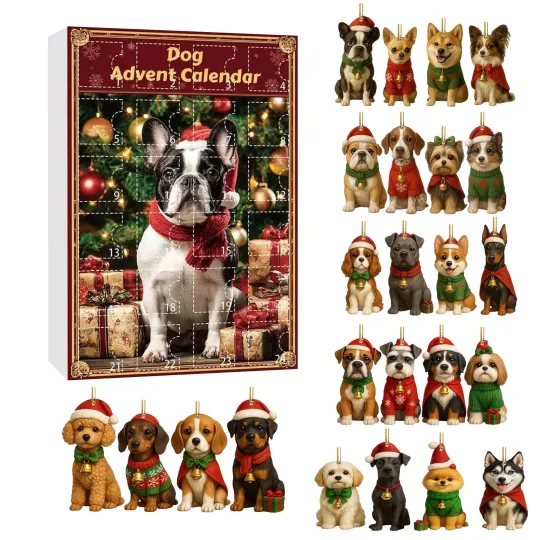 Discover Dog Advent Calendar 2025 Dog Lovers Christmas Countdown Advent Calendar 24PCS