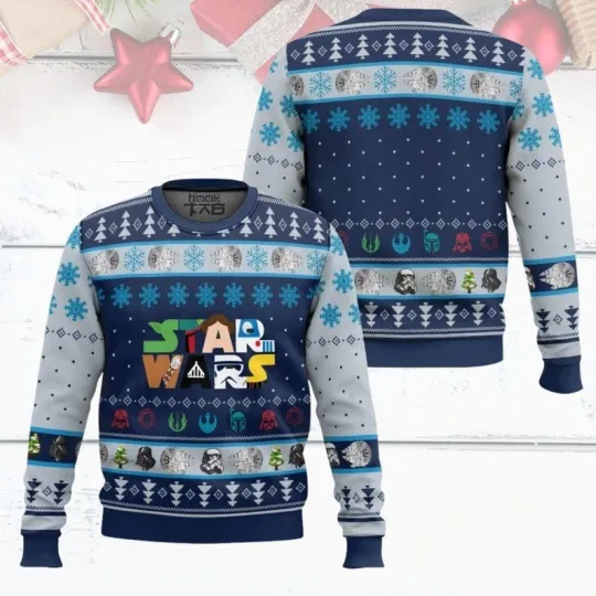 Discover Christmas StarWars Ugly Sweater, Disneyland Movie Ugly Christmas Sweater