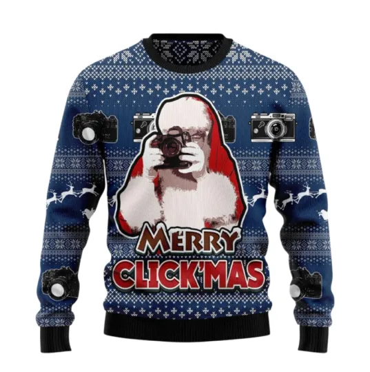 Discover Merry Clickmas Ugly Christmas Sweater