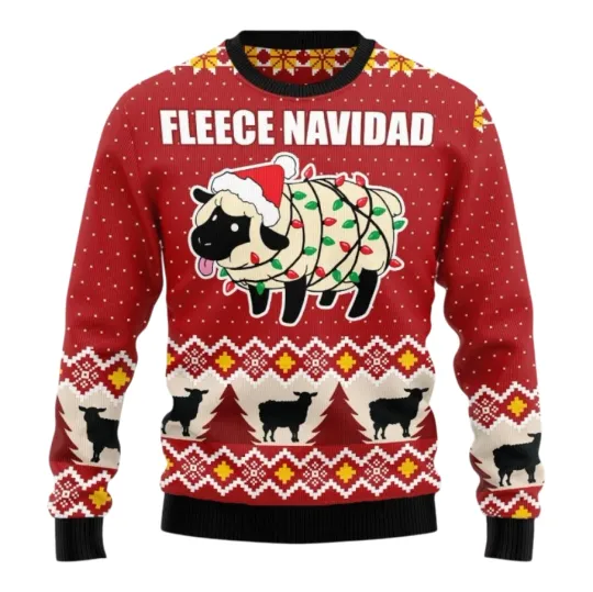 Discover Sheep Merry Christmas Ugly Christmas Sweater