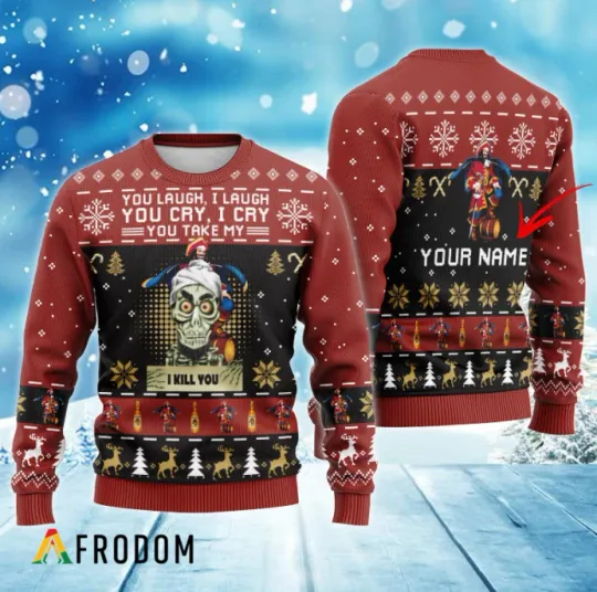 Discover Personalized You Take My Rum Ugly Christmas Sweater Holiday Pullover