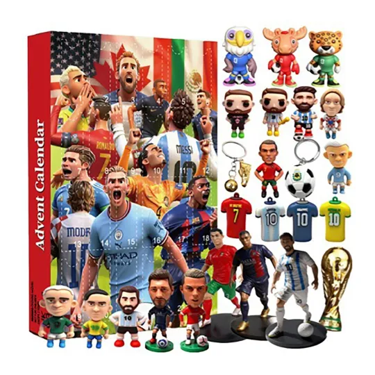 Discover Christmas Advent Calendar 2025 Football World Cup 2D Toy Gifts for Grandkids Boy