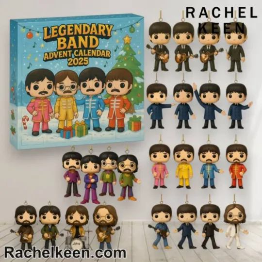 Discover The Beatles Advent Calendar 2025 Acrylic Blind Box 24-Day Christmas Decor