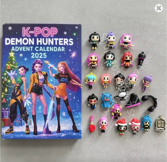 Discover KPOP DEMON HUNTERS ADVENT CALENDAR RUMI MIRA ZOEY NEW YEAR XMAS 2025 GIFT BBI