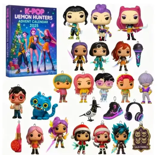 Discover 2025 Kpop Demon Hunters Advent Calendar Blind Box Toys Christmas New Year Gifts