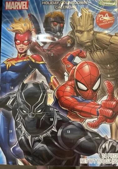 Discover 2D Marvel GIANT Advent Calendar • Christmas Countdown • Superhero Holiday Box