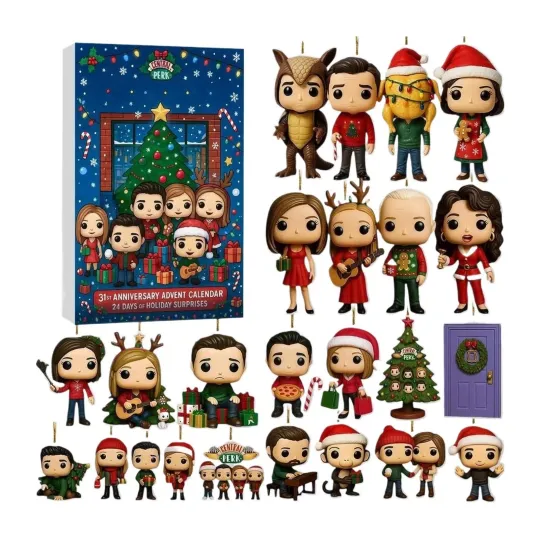Discover 2D Friends Advent Calendar Blind Box Kid Xmas Gift 24 Days Christmas Countdown