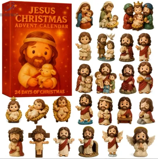 Discover Christian Symbol Acrylic Advent Calendar 2025 Christmas Countdown Gift