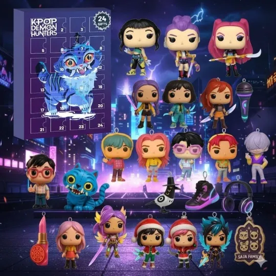 Discover 2D Kpop Demon Advent Calendar 2025, 24 Days Figurine Countdown Box