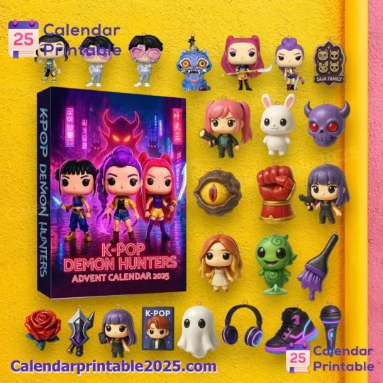 Discover 2D Kpop Demons Hunter Advent Calendar 2025