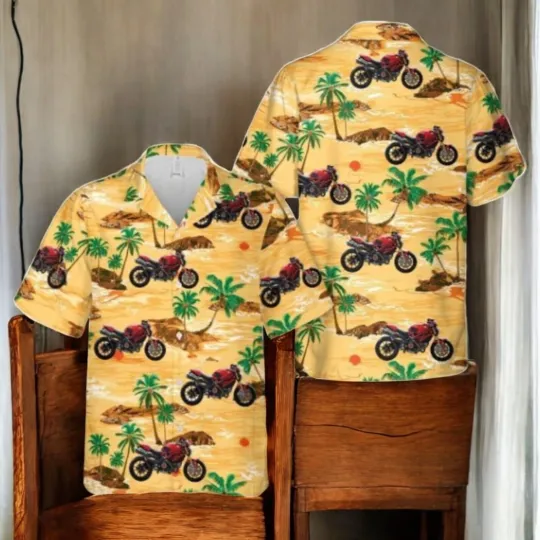 Discover Ducati Monster 796 3D Hawaiian Shirt Summer Vacation Gift