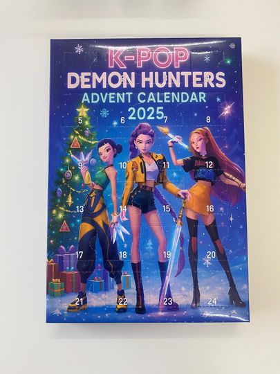 Discover 2D acrylic Demon Hunters Advent Calendar, Christmas blind bix, surprice xmas gift