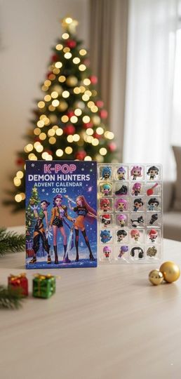 Discover K Pop Advent Calendar 24 Chibi Surprise Figures Anime Girl Christmas Countdown Box 2025