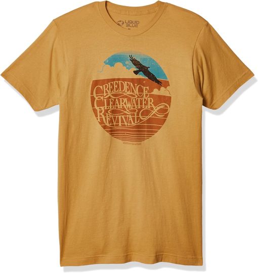 Discover Liquid Blue Unisex-Adult Creedence Clearwater Revival Green River T-Shirt