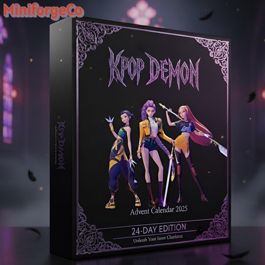 Discover KPop Demon Advent Calendar 2025 24 Days Figurine Countdown Box Exclusive Anime Xmas Gift for KPop Fans