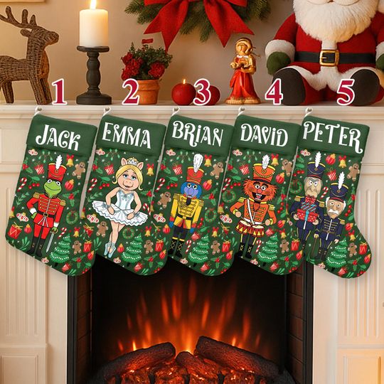 Discover Personalized Disney The Muppet Show Xmas Stocking, The Muppet Show Characters Christmas Stockings, Nutcracker Christmas Socks Home Decor